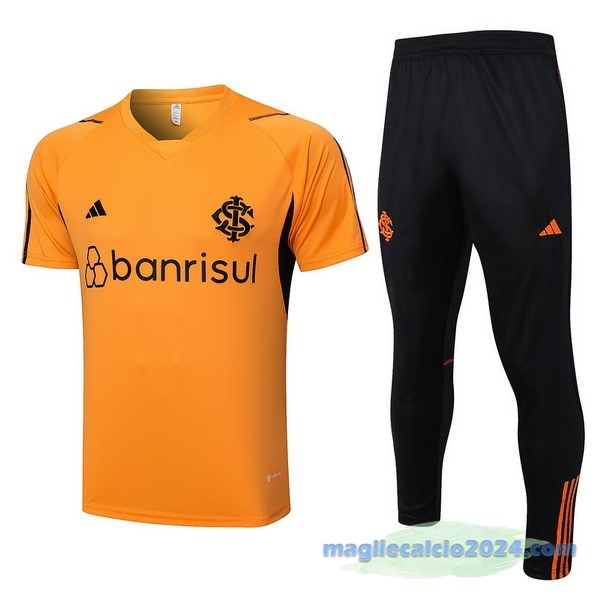 Formazione Set Completo Internacional 2023 2024 Arancione Nero Poco Prezzo