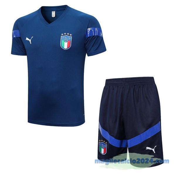 Formazione Set Completo Italia 2022 Azul I Navy Poco Prezzo