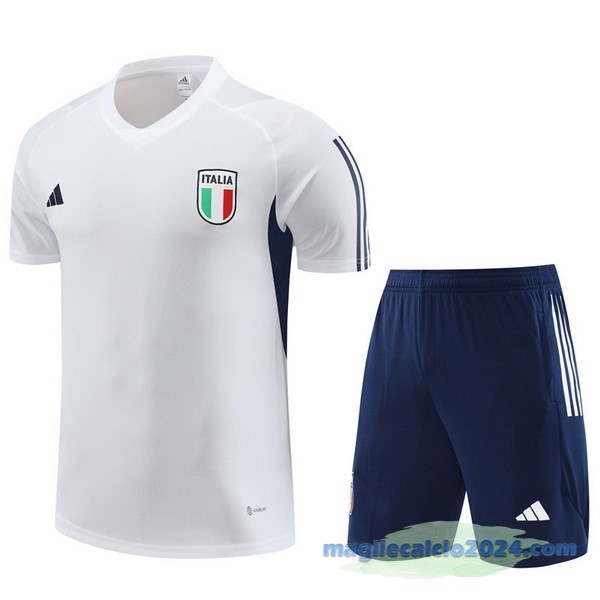 Formazione Set Completo Italia 2023 Bianco Azul Navy Poco Prezzo