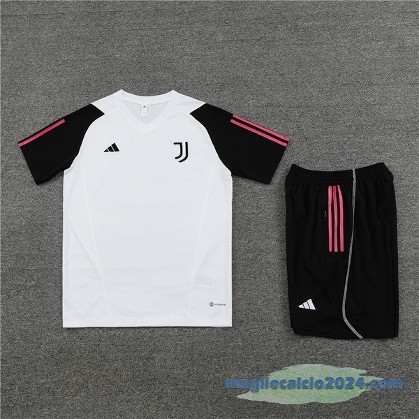 Formazione Set Completo Juventus 2023 2024 Bianco Nero Rosa Poco Prezzo