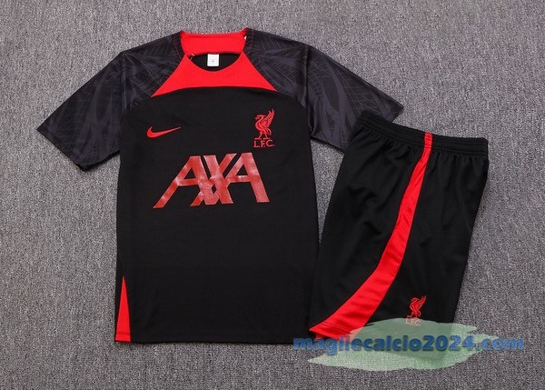 Formazione Set Completo Liverpool 2022 2023 Nero II Rosso Poco Prezzo