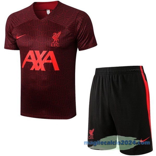 Formazione Set Completo Liverpool 2022 2023 Rosso Navy Poco Prezzo