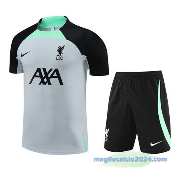 Formazione Set Completo Liverpool 2023 2024 Grigio Verde Nero Poco Prezzo