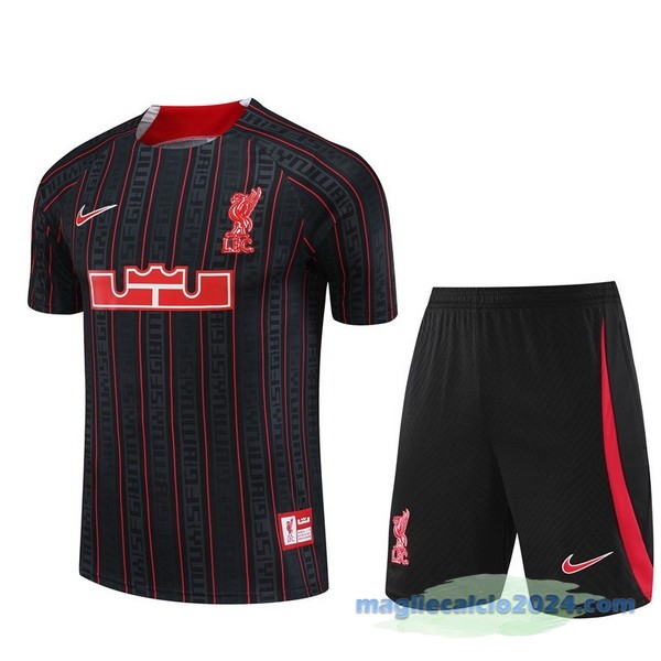 Formazione Set Completo Liverpool 2023 2024 Nero Rosso Poco Prezzo