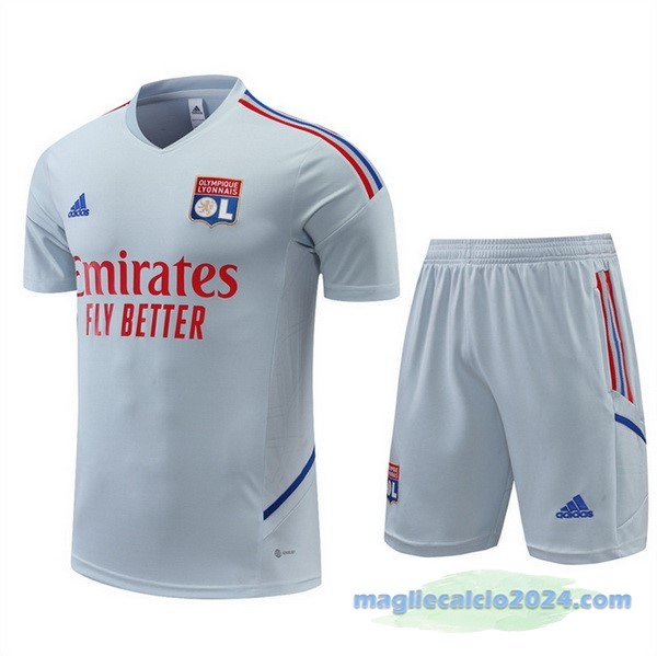 Formazione Set Completo Lyon 2022 2023 Grigio Poco Prezzo