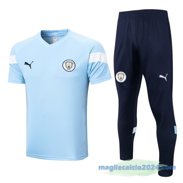 Formazione Set Completo Manchester City 2022 2023 Azul Bianco Poco Prezzo