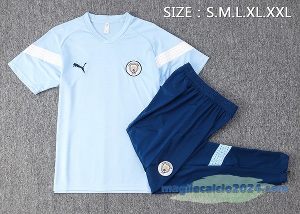 Formazione Set Completo Manchester City 2022 2023 Azul Bianco Poco Prezzo