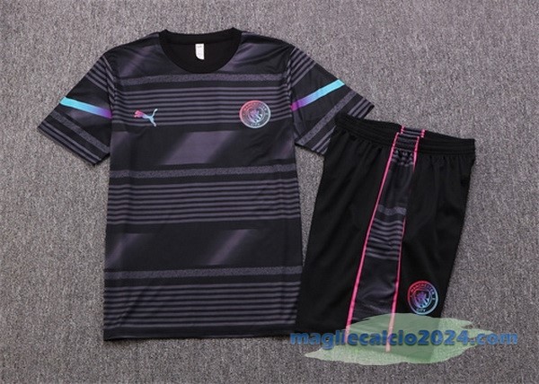 Formazione Set Completo Manchester City 2022 2023 Grigio Navy Poco Prezzo