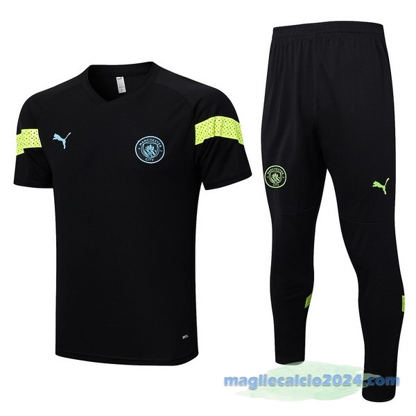 Formazione Set Completo Manchester City 2022 2023 Nero I Verde Poco Prezzo