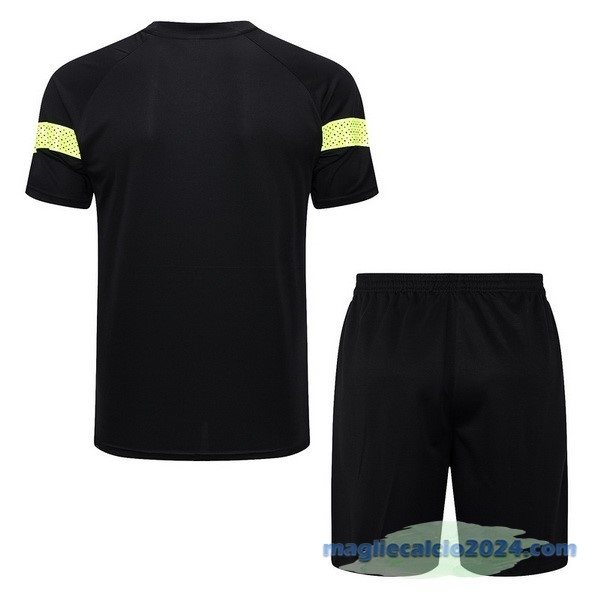 Formazione Set Completo Manchester City 2022 2023 Nero Verde Poco Prezzo