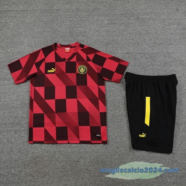 Formazione Set Completo Manchester City 2023 2024 Rosso Nero Poco Prezzo
