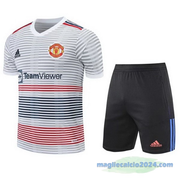 Formazione Set Completo Manchester United 2022 2023 Bianco Nero Poco Prezzo