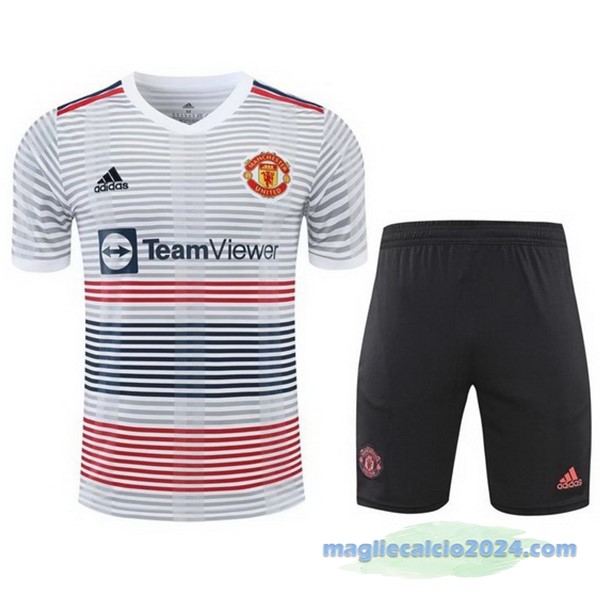 Formazione Set Completo Manchester United 2022 2023 Bianco Nero Poco Prezzo