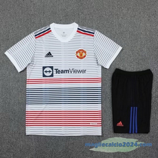 Formazione Set Completo Manchester United 2022 2023 Bianco Nero Poco Prezzo