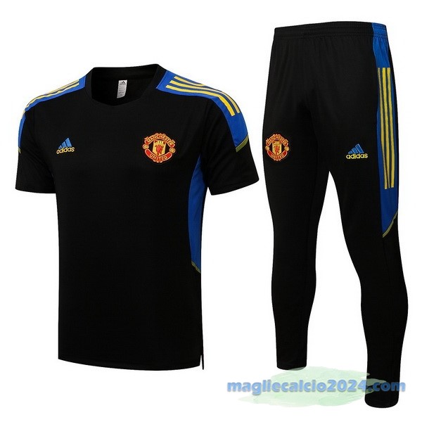 Formazione Set Completo Manchester United 2022 2023 Nero Azul Giallo Poco Prezzo