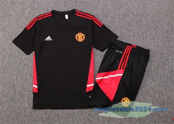 Formazione Set Completo Manchester United 2022 2023 Nero I Rosso Poco Prezzo