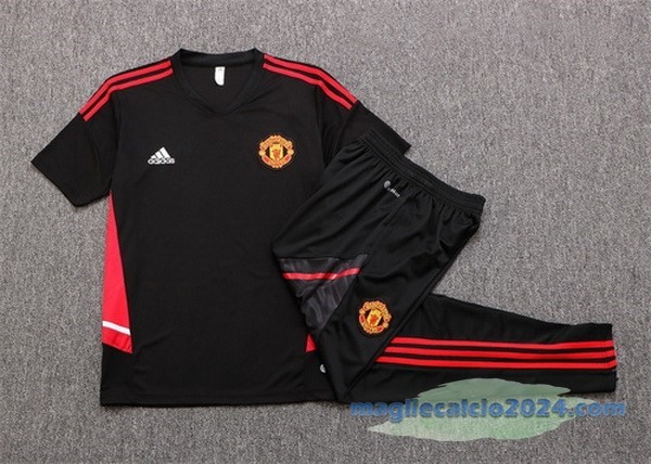 Formazione Set Completo Manchester United 2022 2023 Nero Rosso Poco Prezzo