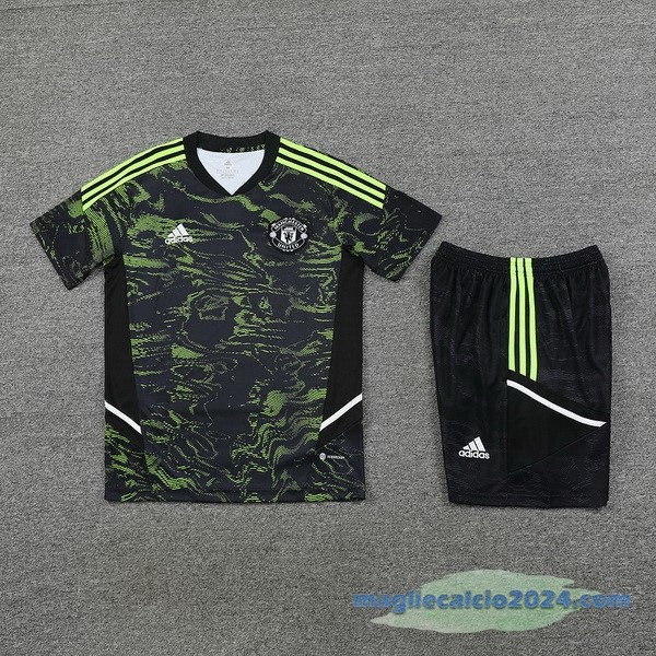 Formazione Set Completo Manchester United 2023 2024 Verde Nero Poco Prezzo