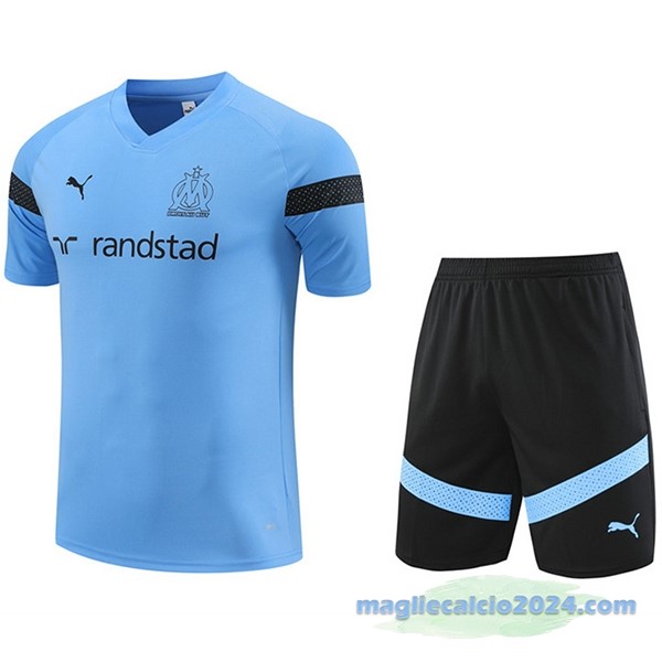Formazione Set Completo Marsella 2022 2023 Azul Nero Poco Prezzo