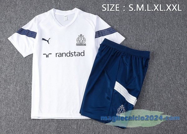 Formazione Set Completo Marsella 2022 2023 Bianco III Azul Poco Prezzo