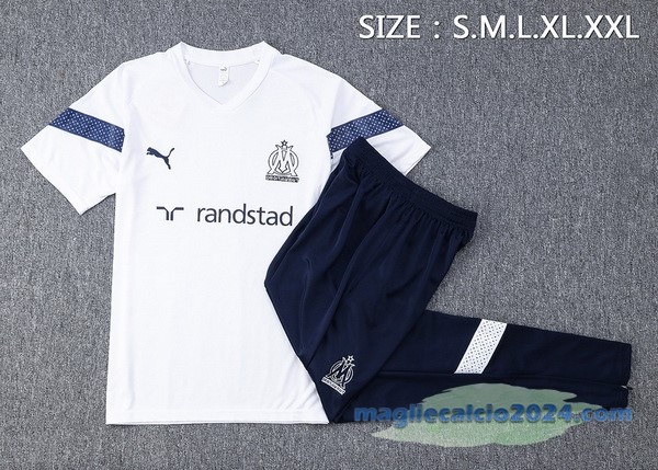Formazione Set Completo Marsella 2022 2023 Bianco II Azul Poco Prezzo