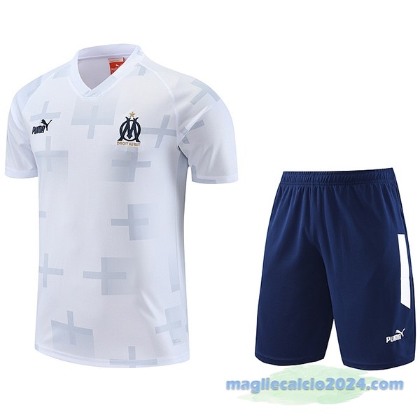 Formazione Set Completo Marsella 2023 2024 Bianco Azul Poco Prezzo