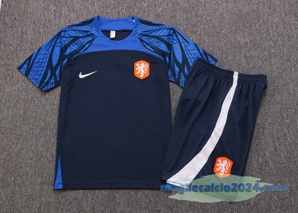 Formazione Set Completo Paesi Bassi 2022 Azul I Navy Poco Prezzo