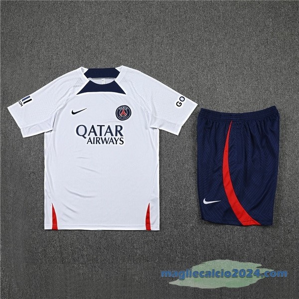 Formazione Set Completo Paris Saint Germain 2022 2023 Bianco II Azul Poco Prezzo