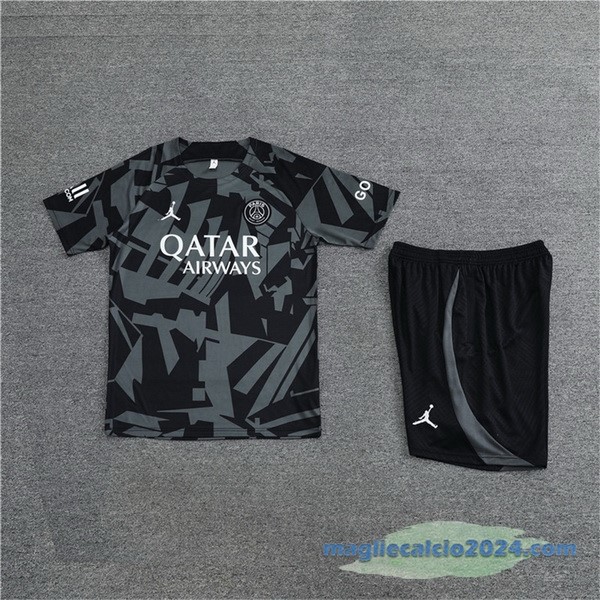 Formazione Set Completo Paris Saint Germain 2022 2023 Grigio II Nero Poco Prezzo