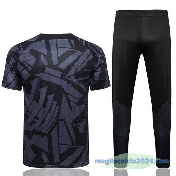 Formazione Set Completo Paris Saint Germain 2022 2023 Grigio Nero Poco Prezzo