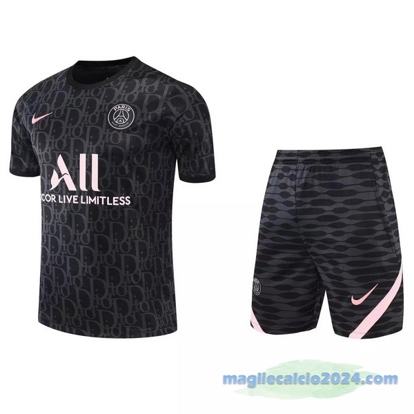 Formazione Set Completo Paris Saint Germain 2022 2023 Nero Rosa Poco Prezzo