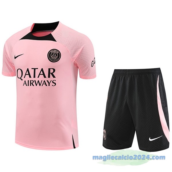 Formazione Set Completo Paris Saint Germain 2022 2023 Rosa Nero Poco Prezzo