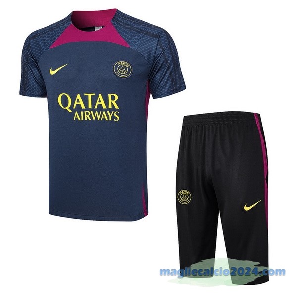 Formazione Set Completo Paris Saint Germain 2023 2024 Azul Navy Nero Poco Prezzo