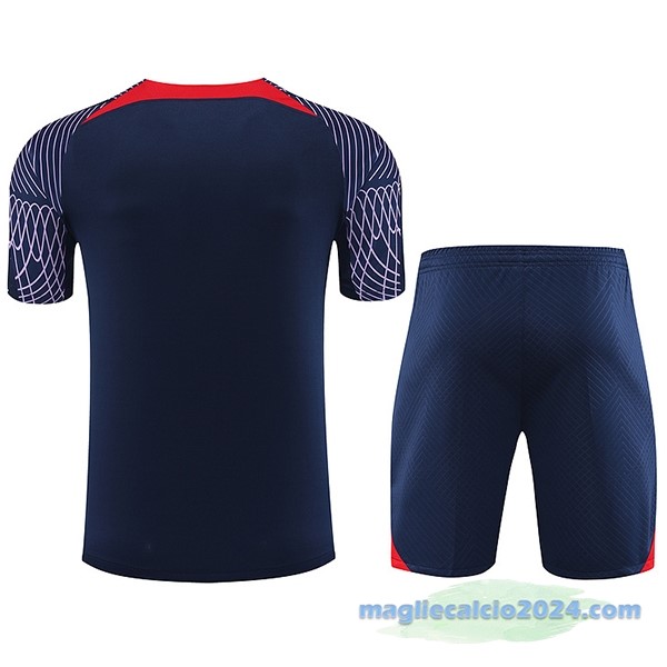 Formazione Set Completo Paris Saint Germain 2023 2024 Azul Navy Purpureo Poco Prezzo