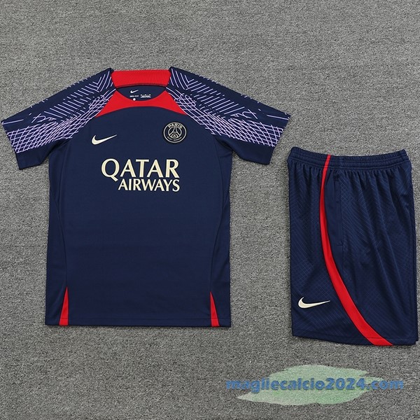 Formazione Set Completo Paris Saint Germain 2023 2024 Azul Navy Purpureo Poco Prezzo