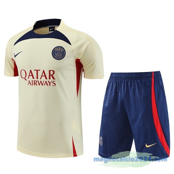 Formazione Set Completo Paris Saint Germain 2023 2024 Giallo Azul Poco Prezzo