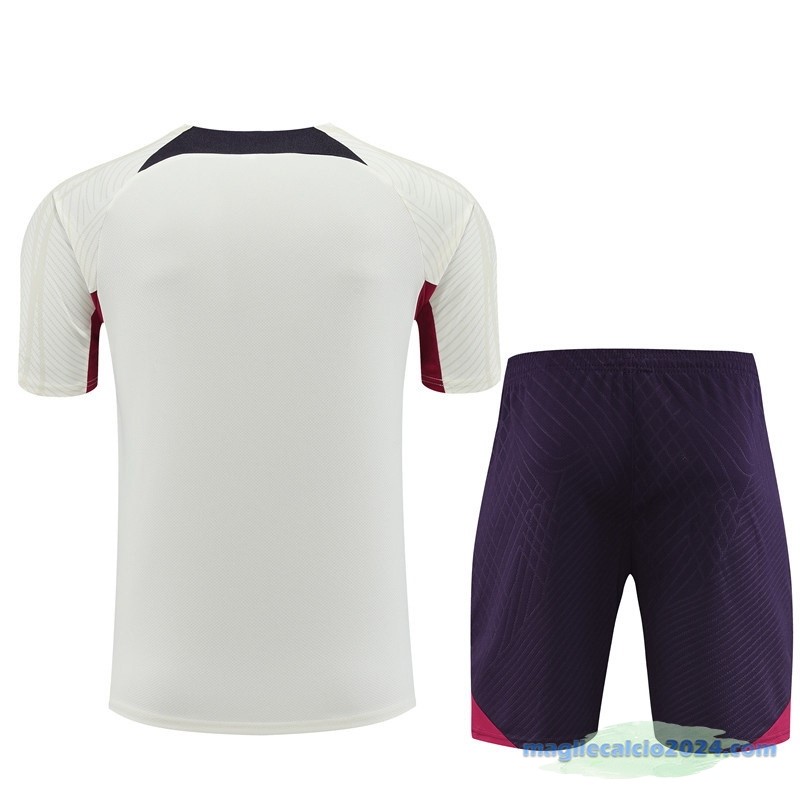 Formazione Set Completo Paris Saint Germain 2023 2024 Giallo Purpureo Poco Prezzo