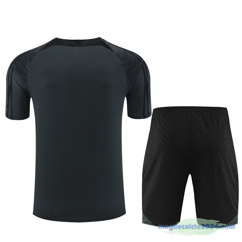 Formazione Set Completo Paris Saint Germain 2023 2024 Nero Grigio Poco Prezzo