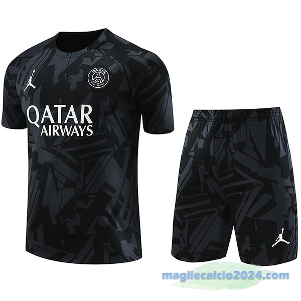 Formazione Set Completo Paris Saint Germain 2023 2024 Nero I Grigio Poco Prezzo