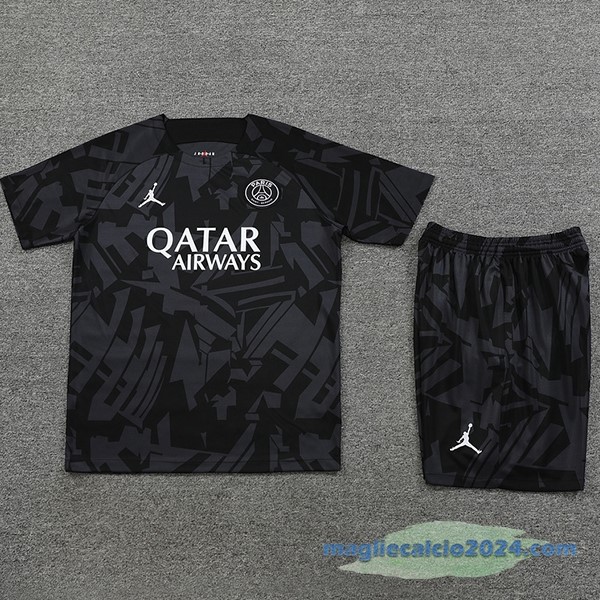 Formazione Set Completo Paris Saint Germain 2023 2024 Nero I Grigio Poco Prezzo