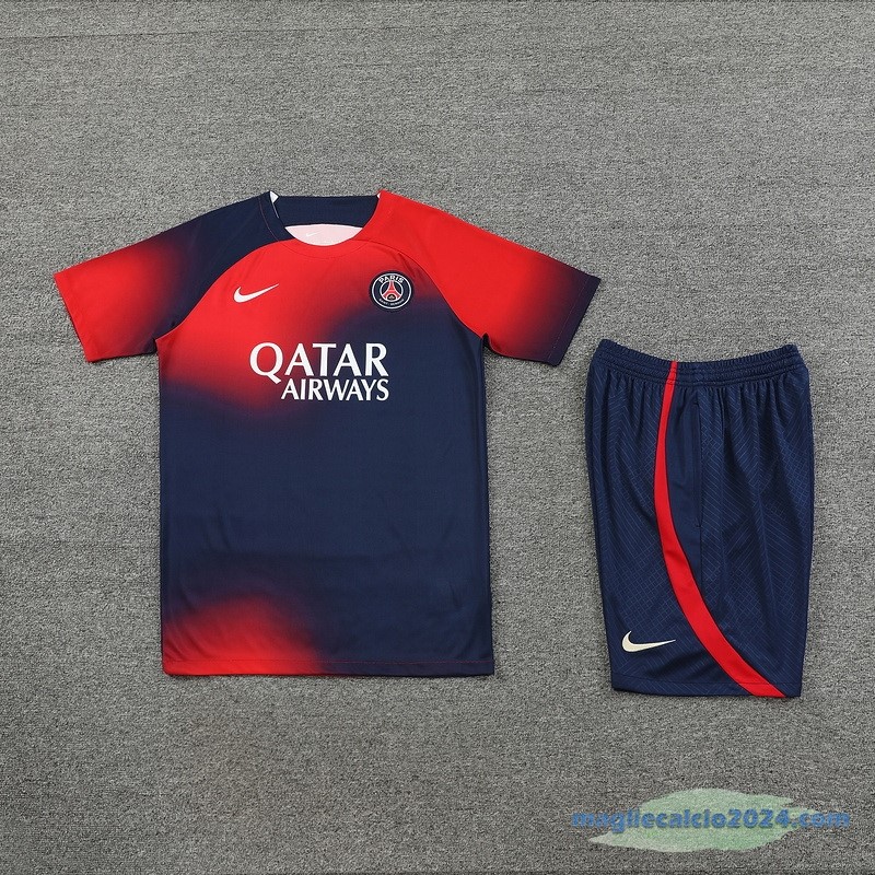 Formazione Set Completo Paris Saint Germain 2023 2024 Rosso Azul Poco Prezzo