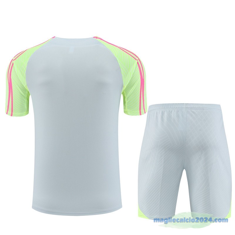 Formazione Set Completo Paris Saint Germain Bambino 2023 2024 Grigio Verde Poco Prezzo