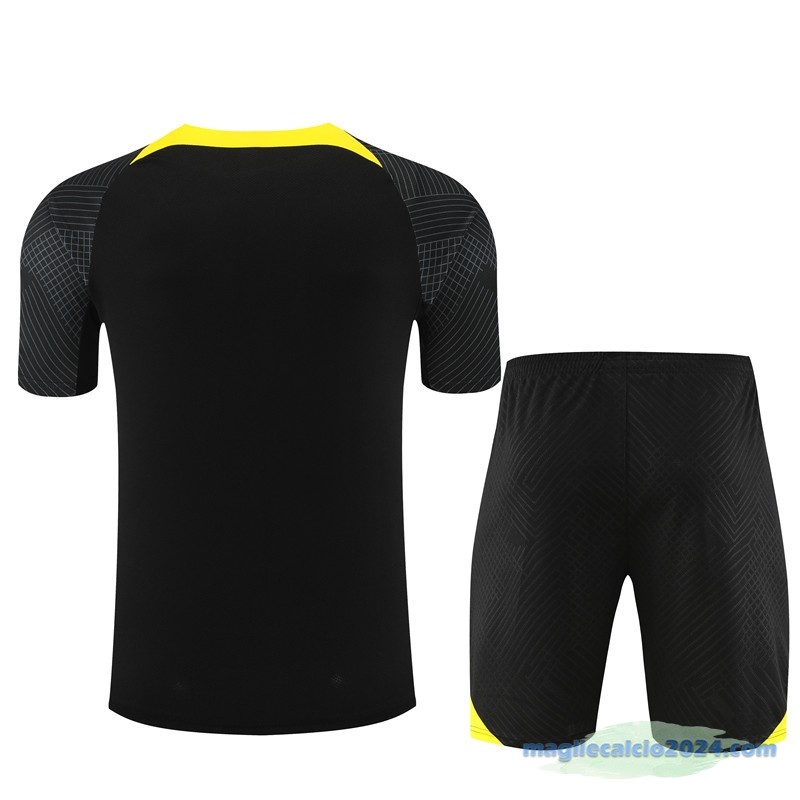 Formazione Set Completo Paris Saint Germain Bambino 2023 2024 Nero I Giallo Poco Prezzo