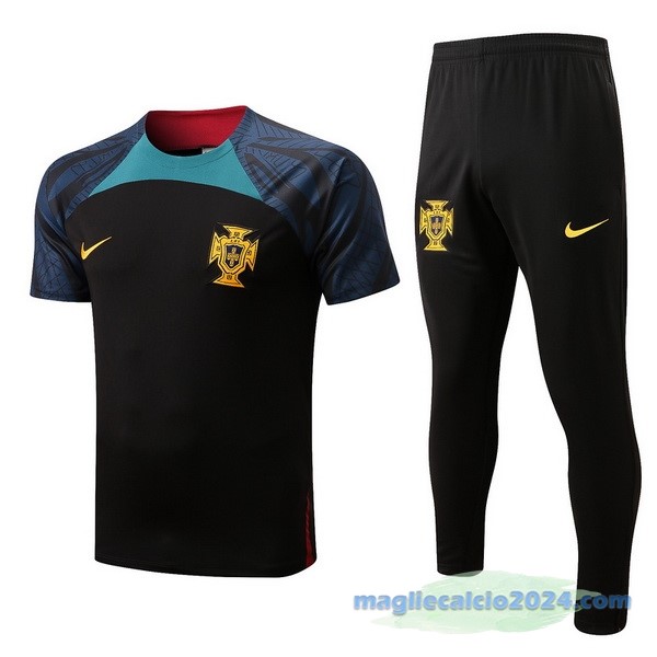 Formazione Set Completo Portogallo 2022 Nero Verde Poco Prezzo