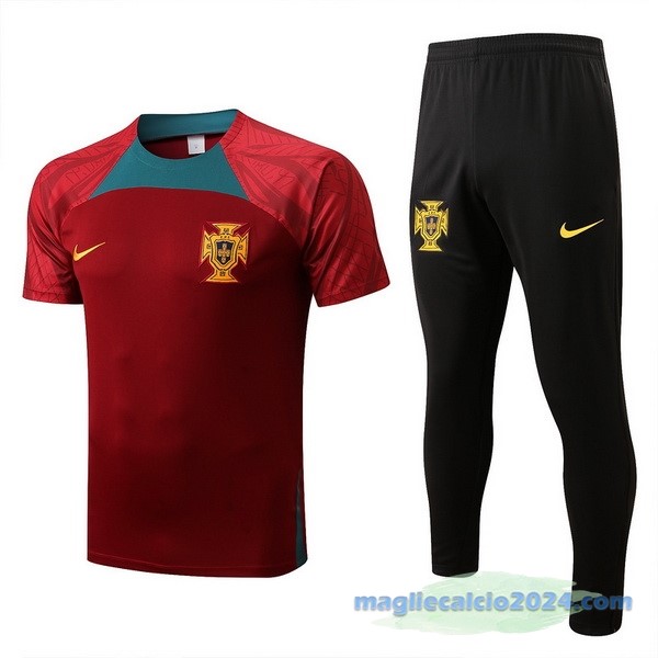 Formazione Set Completo Portogallo 2022 Rosso Verde Nero Poco Prezzo