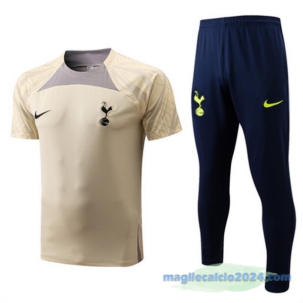 Formazione Set Completo Tottenham Hotspur 2022 2023 Giallo Nero Poco Prezzo