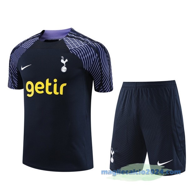 Formazione Set Completo Tottenham Hotspur 2023 2024 Azul Navy Purpureo Poco Prezzo
