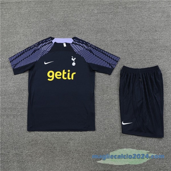 Formazione Set Completo Tottenham Hotspur 2023 2024 Azul Navy Purpureo Poco Prezzo