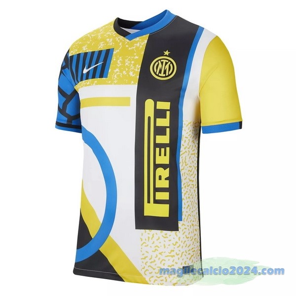 Fourth Maglia Inter Milán Retro 2020 2021 Giallo Poco Prezzo