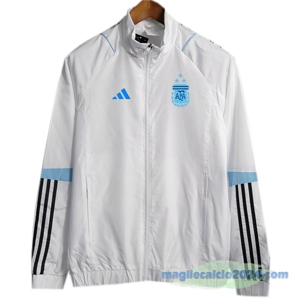 Giacca A vento Argentina 2023 Bianco Azul Poco Prezzo